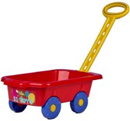 BAYO Dětský vozík Vlečka 45 cm - červený - Toy Cart