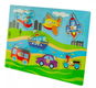 Tulimi Dřevěné zábavné puzzle vkládací - Dopravní prostředky - Puzzle