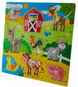 Tulimi Dřevěné zábavné puzzle vkládací - Velká farma - Puzzle
