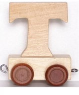 Wagon-T-brown wheels - Children's Bedroom Decoration