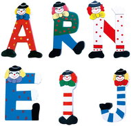 Letter - G - with clown - Children's Bedroom Decoration
