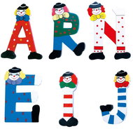 Letter - Z - with clown - Children's Bedroom Decoration