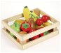 Tidlo Wooden box with fruit - Toy Kitchen Food