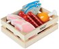 Tidlo Wooden box with meat and fish - Toy Kitchen Food