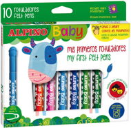 Popisovače ALPINO BABY s okrúhlym hrotom 10 farieb - Popisovač