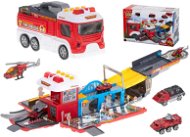 KIK KX5995 Fire truck, folding firefighters parking + accessories - Toy Car