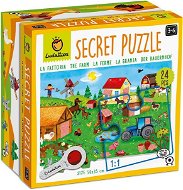 Ludattica - Secret Puzzle with magnifying glass, Farm - Jigsaw