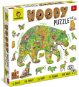 Ludattica Woody Lesné Zvieratká, drevené puzzle, 48 dielikov - Drevené puzzle