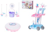 Toy Cleaning Set IKONKA Set of cleaning trolley + robotic vacuum cleaner - Uklízecí set pro děti