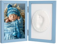 Tiny Memories Baby imprint kit - double frame with modelling clay for hand or foot imprint, mo - Print Set