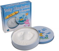 Tiny Memories Footprint or handprint set in a tin, gift set, blue - Print Set