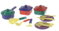 Microtrading Dishes in a net - Toy Kitchen Utensils