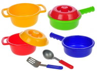 Mikrotrading Set of dishes 8 pcs in net - Toy Kitchen Utensils