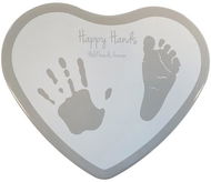Happy Hands 2D Heart silver / white - Sada na otisky