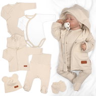 Baby Nellys Cotton maternity set for baby, Made with love, beige, size 50 - Baby Clothing Set