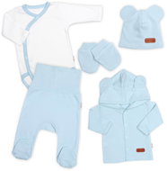 Baby Nellys Cotton maternity set 5D, Made with love, baby blue, size 56 - Baby Clothing Set