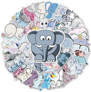 ANNAM Elephant Stickers 50 pcs - different stickers - Kids Stickers