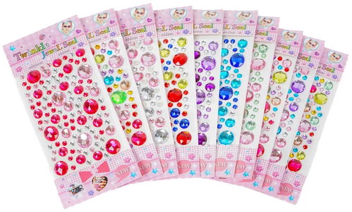 FANDY Self-Adhesive Rhinestones 04 Crystals 10pcs - Sticker Set - Main image