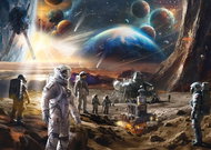 SCHMIDT Puzzle Space - The Last Frontier: Exploring Space 1000 pieces - Jigsaw Puzzle