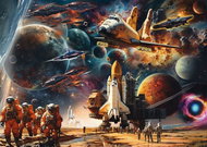SCHMIDT Puzzle Space - The glamour of space travel: journeys to distant galaxies 1000 pieces - Jigsaw Puzzle