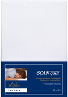 SCANquilt crib sheet JERSEY ELASTIC LYCRA white 60 × 120 cm - Cot sheet