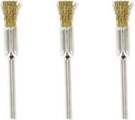 Shesto Rotacraft wire shank brush brass 5 mm diameter ( 3 pcs) - Model Making Accessories