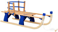 Shumee Skládací sněžné sáně s opěradlem, 119 cm, modré - Sledge