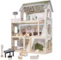 Drevený domček pre bábiky Lulilo Floro boho LED - Domček pre bábiky