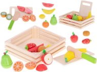 Drevené ovocie na rezanie + príslušenstvo - Potraviny do detskej kuchynky
