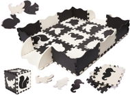 Foam Puzzle Pěnové podložka ohrádka 25 ks černá a bílá - Pěnové puzzle