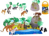 Figurky divokých safari zvířat 7 ks + příslušenství - Figures