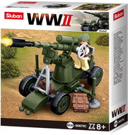 Sluban WWII M38-B0678C 4into1 Anti-aircraft gun - Building Set