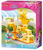 Sluban Girls Dream M38-B0970D Training ground for cats - Building Set