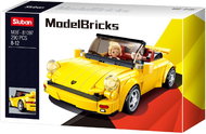 Sluban Model Bricks M38-B1097 German Yellow Sports Car - Building Set
