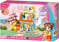 Sluban Girls Dream M38-B1089 House with 9 cats - Building Set