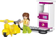 Sluban Girls Dream Town M38-B0518 Petrol station with scooter - Building Set