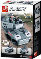 Sluban Army 9into1 M38-B0537B Armoured Vehicle 3in1 - Building Set