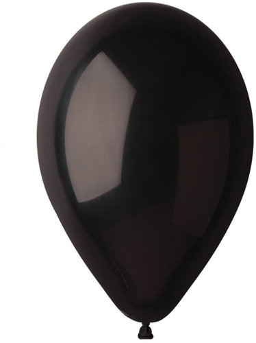 SMART BALLOONS 10pcs regular black - Balloons - Main image