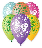 Smart Balloons Balónky s potiskem 5 ks Motýlci - Balloons