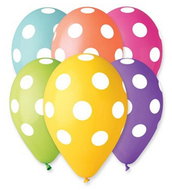 Smart Balloons Balónky s potiskem 5 ks Puntíky - Balloons