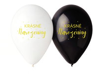 Smart Balloons Balónky s potiskem nápis 5 ks Krásné narozeniny - Balloons