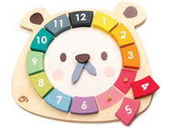 Tender Leaf Skládací medvědí hodiny Bear Colour's Clock - Naučné hodiny