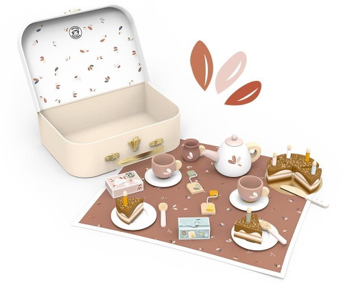 Speedy Monkey Wooden Set with Case - Birthday Party - Cookware Set - Main image