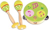Bontempi Dřevěné rumba koule a tamburína - Instrument Set for Kids