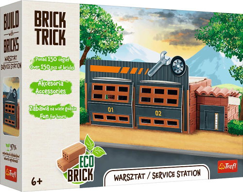 Trefl Brick Trick Auto Repair Shop L 150 pieces - Building Set - Main image