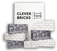 CC Toys Cihličky Clever Bricks Kámen-vybarvovací - Stavebnice