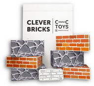 CC Toys Cihličky Clever Bricks Cihla-kámen - Stavebnice
