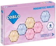 Coblo Extension set 6 pieces - hexagons - Pastel - Building Set