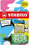STABILO BOSS MINI by Snooze One - 3 db-os készlet - kék, sárga, zöld - Szövegkiemelő