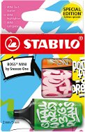 STABILO BOSS MINI by Snooze One - 3 db-os szett - narancsszín, rózsaszín, zöld - Szövegkiemelő